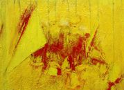 Deux femmes et char à voile - huile sur kraft - 80 x 60 cm - 1985