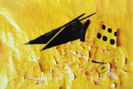 Char à voile - huile sur kraft - 320 x 180 cm - 1984