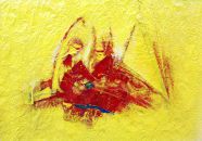 Char à voile - huile sur kraft - 70 x 50 cm - 1984