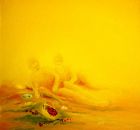Déjeuner sur l‘herbe - huile sur toile - 35 x 35 cm - 1988