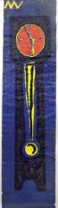 Horloge - huile sur kraft - 250 x 50 cm - 1983