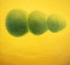 Masses noires - huile sur toile - 35 x 35 cm - 1991