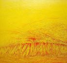 Champ de blé - huile sur toile - 150 x 150 cm - 2003