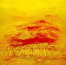 Champ de blé - huile sur toile - 150 x 150 cm - 1998