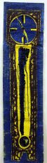 Horloge - huile sur kraft - 220 x 40 cm - 1983