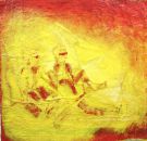 Char à voile - huile sur kraft - 200 x 200 cm - 1985