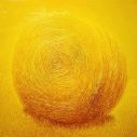 Meule de paille - huile sur toile - 150 x 150 cm - 2000