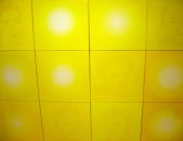 mur de soleils et de portraits - 400 x 250 cm