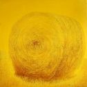 Meule de paille - huile sur toile - 100 x 100 cm - 2000