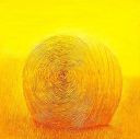 Meule de paille - huile sur toile - 35 x 35 cm - 2010