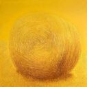 Meule de paille - huile sur toile - 100 x 100 cm - 2000