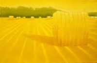 Meules de paille - huile sur toile - 41 x 27 cm - 2015